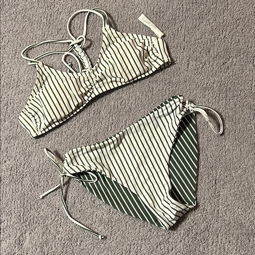 Striped Bikini Set
